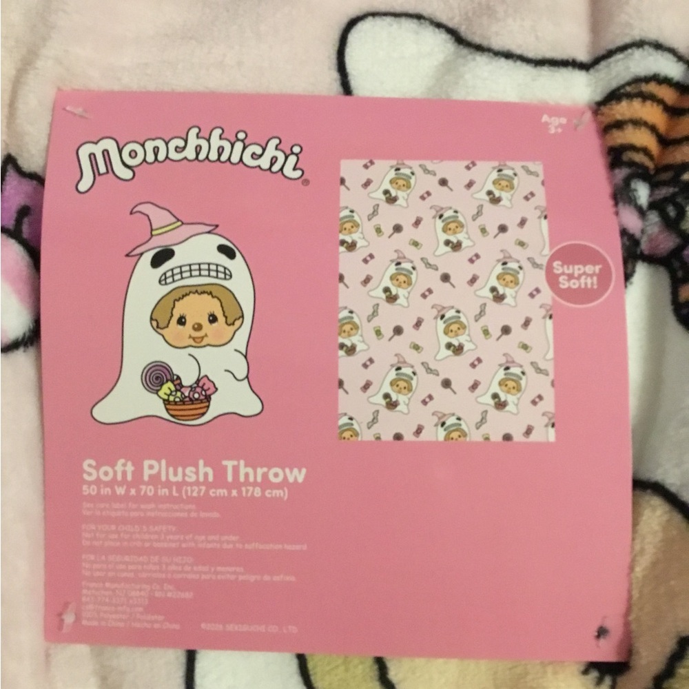 Monchhichi Halloween blanket - Picture 2 of 2